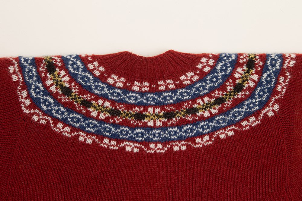 Yoke Lumbercoat - Traditional Madder Red - Shetland Knitwear