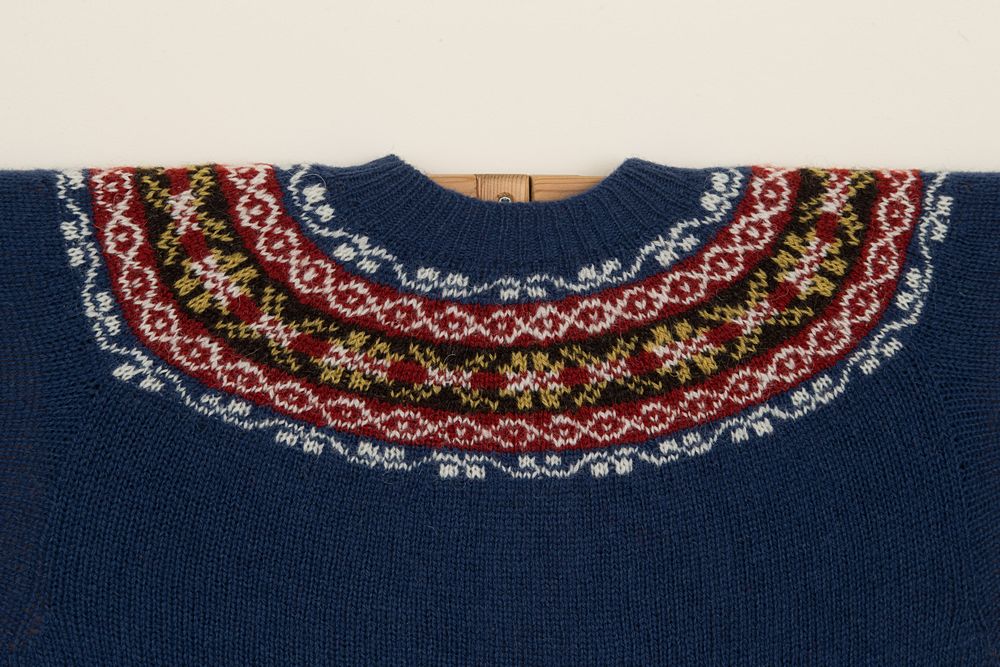 Yoke Lumbercoat - Traditional Prussian Blue - Shetland Knitwear