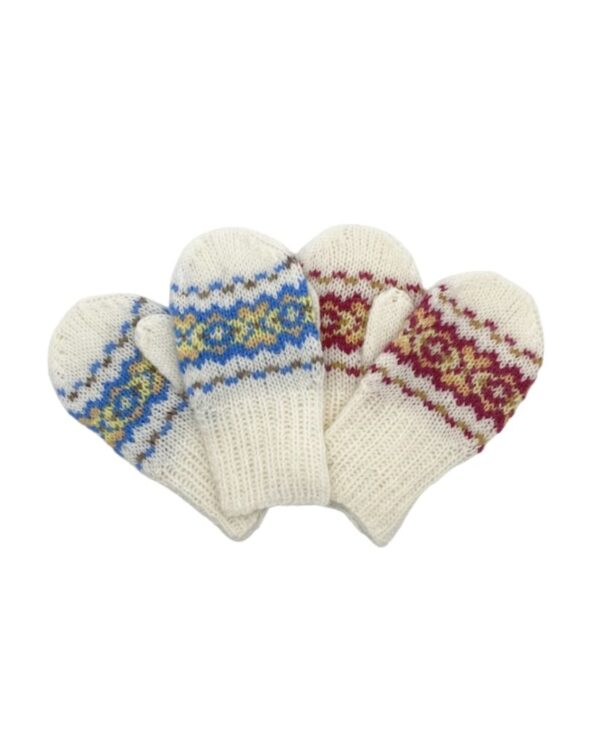 Fair Isle Baby Mitts 6-12 - Shetland Knitwear